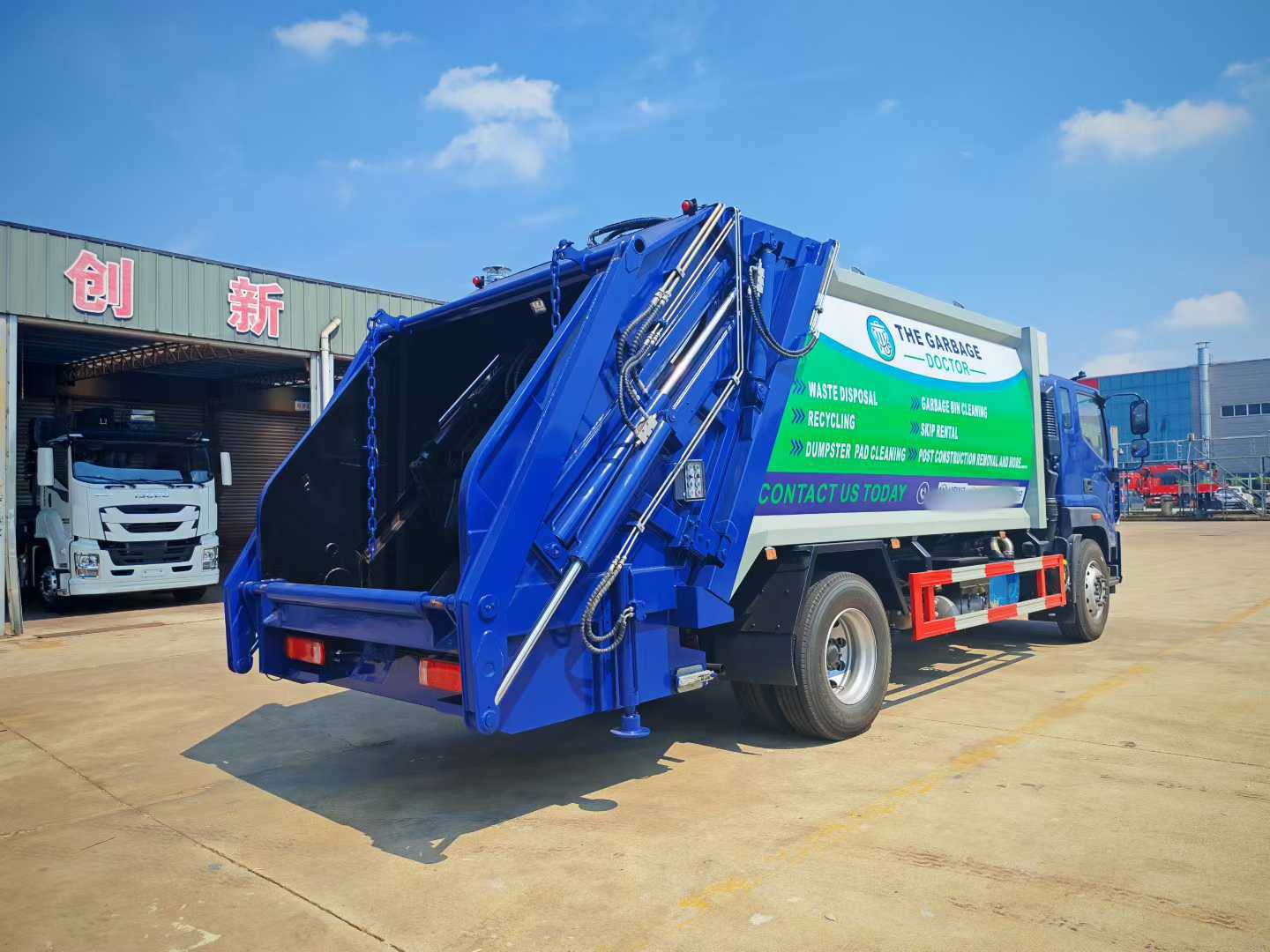 Swing Arm Garbage Trucks, Various Garbage Truck Manufacturing, Compression Garbage Disposal Trucks - Garbage Compression Transfer Stations - Garbage Compression Equipment Swing Arm Garbage Trucks, Various Garbage Truck Manufacturing, Compression Garbage Disposal Trucks - Garbage Compression Transfer Stations - Garbage Compression Equipment