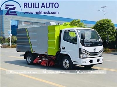 Road Sweeper Truck Of 2 Cbm Tank Volume